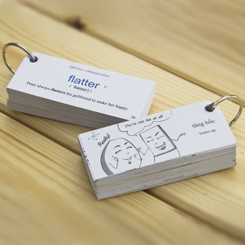 học từ vựng bằng flashcard